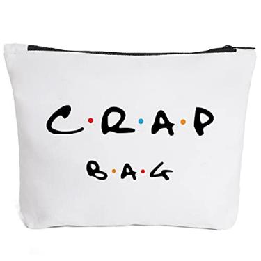 Imagem de Bolsa de maquiagem natural reutilizável tema de amigos bolsa de maquiagem ecológica presentes para mulheres homens melhores amigos, um pacote, One Pack