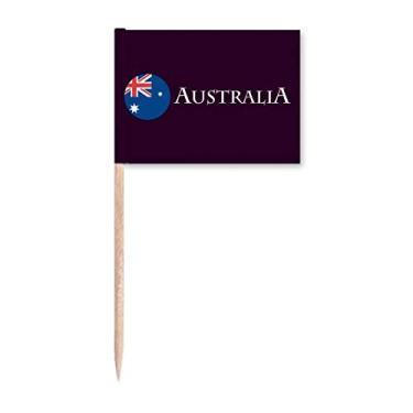 Imagem de Bandeira australiana de coala canguru marcadores decoração de festa