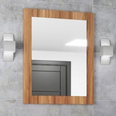 Imagem de Espelho Para Banheiro 50cm Mdf Nogal Moscou  - On Móveis