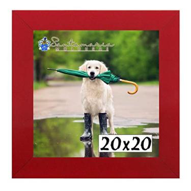 Imagem de Porta Retrado Molduras 20x20 Vermelho