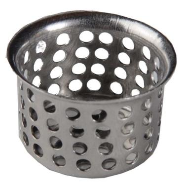 Imagem de Coador de cesta de banheiro de 2,5 cm de aço inoxidável pacote com 6