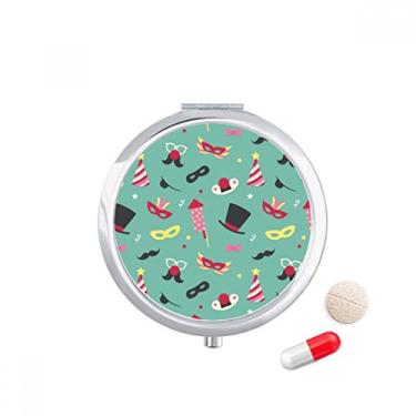 Imagem de Caixa de armazenamento de medicamentos Bowknot com elemento de carnaval do Brasil