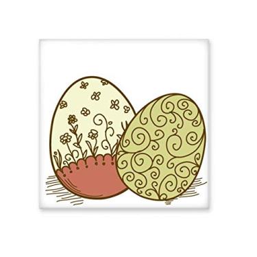 Imagem de Azulejo de cerâmica brilhante para decoração de tijolos vitrificados para festivais de religião da Páscoa