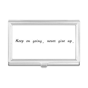 Imagem de Carteira com porta-cartões "Keep On Going" com citação "Keep On Going"