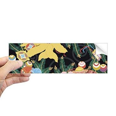 Imagem de DIYthinker Pintura de cultura japonesa folha flor retangular para-choque adesivo para janela notebook