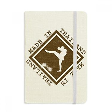 Imagem de Caderno de ilustração de arte de boxe Make In Thailand oficial de tecido rígido diário clássico