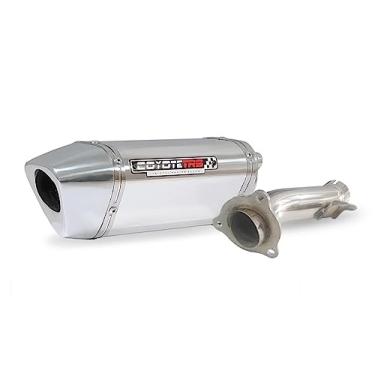 Imagem de Escape/Ponteira Coyote TRS Tri-Oval 200mm Alumínio - Hornet CB 600 2008 em Diante - Polido