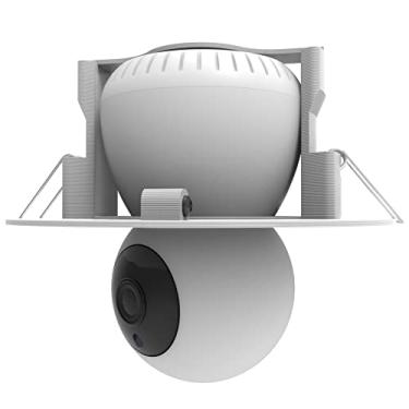 Imagem de Suporte Apoio Stand para Embutir no Teto Compatível com Câmera de Segurança i2GO Smart Wifi - 360 graus - Branco