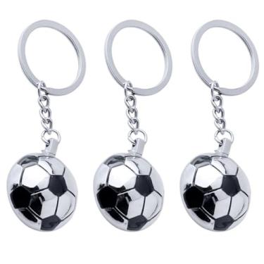 Imagem de 3 Pecas Amuleto De Lembrança De Futebol Enchimentos Pingente De Chave Mini Bola Chaveir...