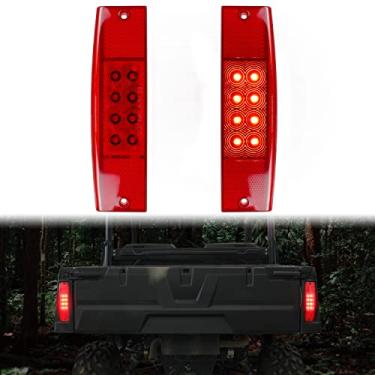Imagem de KATIMOTO Luzes traseiras de LED para Ranger 570 2011-2017, luzes traseiras de parada de freio Kit de montagem de lâmpadas traseiras para Polaris Ranger 400 570 800 EFI MIDSIZE 2011-2017 acessórios (vermelho, 2 peças)