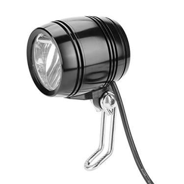 Imagem de Germerse Luz de cabeça E-Bike, com cabo de 1,5 m de comprimento LED 5 W 100 LM E-Bike, farol de alumínio para bicicleta de estrada (preto)