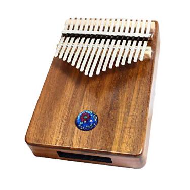 Imagem de Kalimba 17 teclas polegar piano marimbas instrumento madeira maciça dedo piano com bolsa de transporte livro de música martelo de afinação presente musical, (18 cm x 13 cm) XiangSimuF