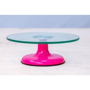 Imagem de BAILARINA DE VIDRO GIRATÓRIA PARA CONFEITAR ROLAMENTO DUPLO PROFISSIONAL (Pink)