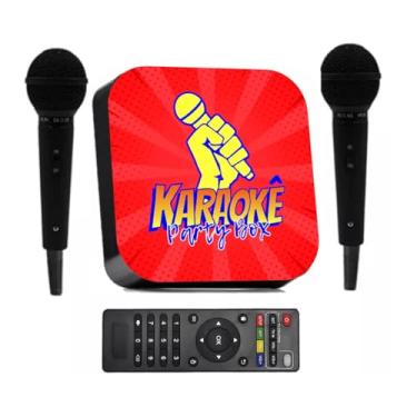 Imagem de Karaoke Party Box Vermelho +2 Microfones +de 1000 Músicas Com Pontuação