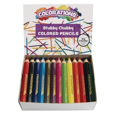 Imagem de Colorations Lápis de cor Stubby Chubby da STUBPEN 8 (pacote com 48)