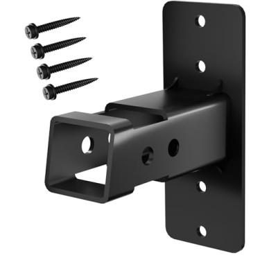 Imagem de CROSSHIP Suporte de parede de engate de 5 cm, suporte para bicicleta e carga, organizador de parede de garagem, armazenamento de receptor de engate de reboque, fácil de carregar, seguro e resistente,