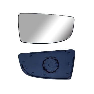 Imagem de Espelho lateral direito do passageiro de substituição vidro convexo pequeno com placa traseira para Ford Transit T150 T250 T350 T350HD de 2010 a 2023