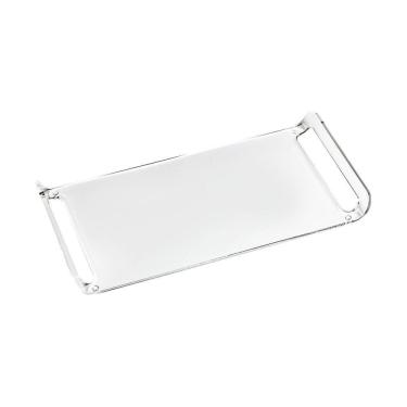 Imagem de Bandeja Acrílica Hara Transparente Dobrada 32x20x4 Cm