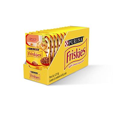 Imagem de Friskies Ração Úmida Gatos Adultos Friskies Carne Ao Molho Kit Com 15 Sachês X 85G