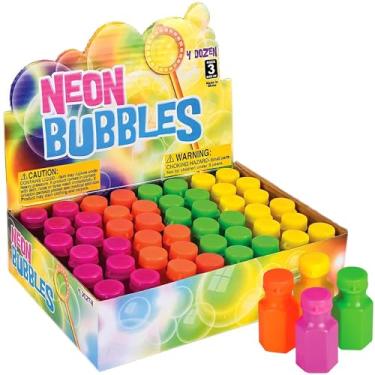 Imagem de Rhode Island Novelty 1.75 Inch Neon Bubble Bottles, Pack of 48