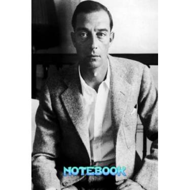 Imagem de Caderno: Caderno Buster Keaton para desenhar, escrever, pautado na faculdade, caderno de ação de graças para crianças, adolescentes e todos os fãs #10