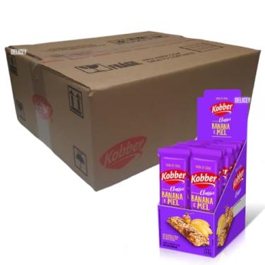 Imagem de Caixa Fechada C/8 Display Barra Cereal Kobber Classic 240g Banana E Mel
