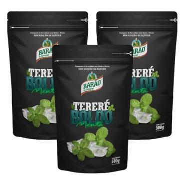 Imagem de Erva para Tereré Premium Menta e Boldo Barão Cotegipe 500g cada