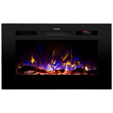 Imagem de Lareira Elétrica Touchstone 80028, 2 Configurações, Controle Remoto, Preto 110V