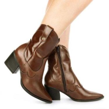 Imagem de Bota Feminina Tanara CB Rambu Marrom Cacau - T7761-Feminino