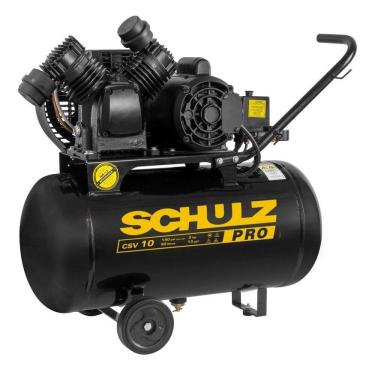 Imagem de Compressor de Ar Portátil - CSV10PRO - 50I - Motor Monofásico Aberto - 2CV - 127V - 2P60HZ - SCHULZ
