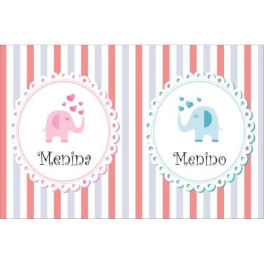 Imagem de Fundo Fotográfico Em Tecido Chá Revelação 2,20X1,50