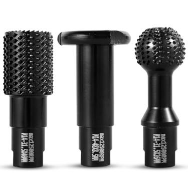 Imagem de 3 unidades cortador de bolas kit de escultura em madeira resistente ao desgaste esfera ferramenta de escultura em madeira cabeça de moagem de bola ferramenta de cabeça de gravação de bola durável cabe