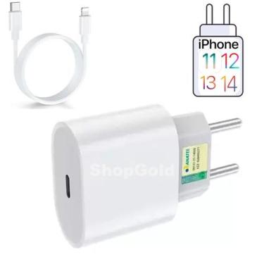 Imagem de Carregador USB-C Com Cabo Inova Turbo 20W Compatível Modelo Iphon 14