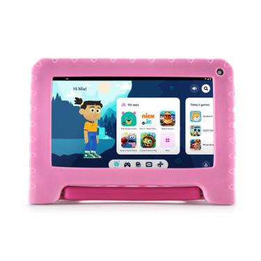 Imagem de Tablet Multi Princesas com Controle Parental 7 pol 4GB RAM 64GB Androi