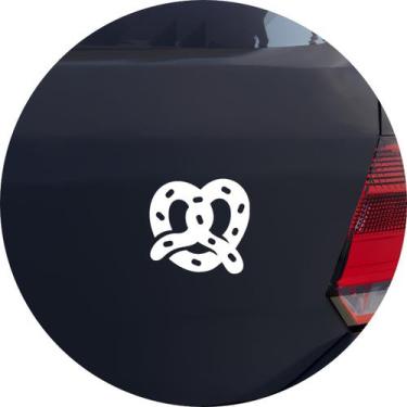 Imagem de Adesivo de Carro Pretzel Bretzel Pão Alemão - Cor Azul - Melhor Adesiv