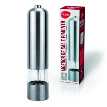 Imagem de Moedor Elétrico Automático a Pilha Sal Pimenta em Aço Inox - Clink