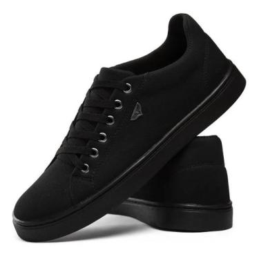 Imagem de Sapatenis Preto Masculino Casual Com Costura Lateral - sapatoway, Pret