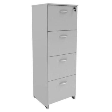 Imagem de Arquivo 04 Gavetas Pasta Suspensa  1,320,460,42m  INCOFLEX  CINZA/CINZ