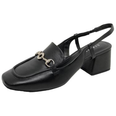 Imagem de Sapato Slingback Feminino Moderno Boneca Couro Lia Line