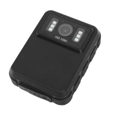 Imagem de Câmera Montada No Corpo Visão Noturna 1080p HD Camcorder Vestível, Gravação Em Loop de Câmera de Vídeo Corporal Portátil Ângulo Amplo de 130 ° para Aplicação da Lei Com Função de