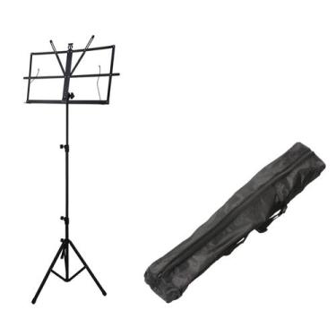 Imagem de Pedestal Suporte Estante Partitura Dobrável 40X23 Cm C/Bag - Aj Som Ac