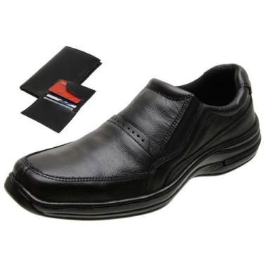 Imagem de Sapatenis Masculino Moderno Solado Ortopédico Com Carteira Masculina -