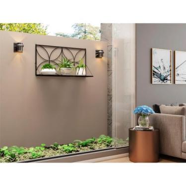 Imagem de Jardineira Floreira Suspensa Para Decoração Em Ferro 50x100 - MoverSho