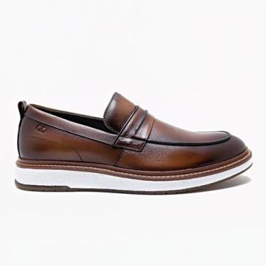 Imagem de Sapato Democrata Metropolitan Clark Pulse Masculino Couro, Marrom, 42