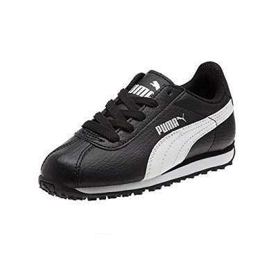Imagem de Puma Turin Kids Black and White Tennis Shoes (10C)