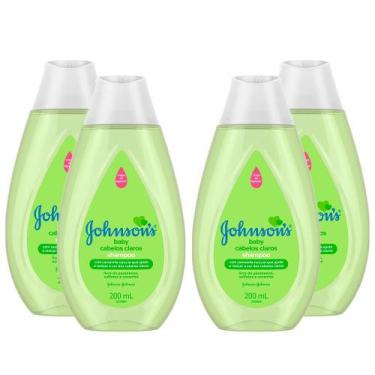 Imagem de Kit Shampoo Johnson's Baby Cabelos Claros 200ml c/4 unidades