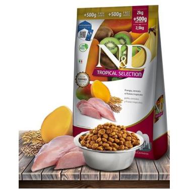 Imagem de Ração Seca ND Tropical Selection Frango, Cereais e Frutas Tropicais pa