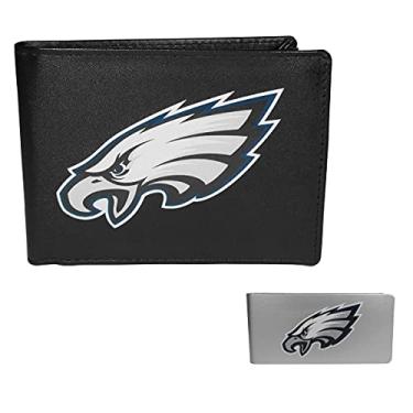 Imagem de Siskiyou Sports Carteira e clipe de dinheiro NFL Philadelphia Eagles, preta, tamanho único