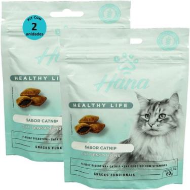 Imagem de Kit 2 Snacks Hana Healthy Life Cat Sensations P/ Gatos Adultos- 60g