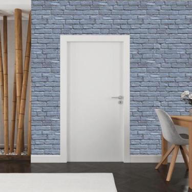 Imagem de Papel de Parede Tijolos Onix - Rolo com 10 Metros  Revestimento - HOME